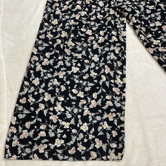 CECE Womens Black Printed Spaghetti Strap Straight leg Jumpsuit Size 10 - Picture 4 of 13